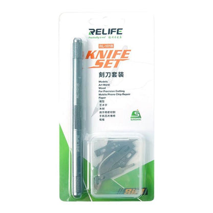 RELIFE RL-101B 8 In 1 Motherboard Repair Blade Set Carving Glue Removal Knife Screen Protector Cutting Knife, RL-101B
