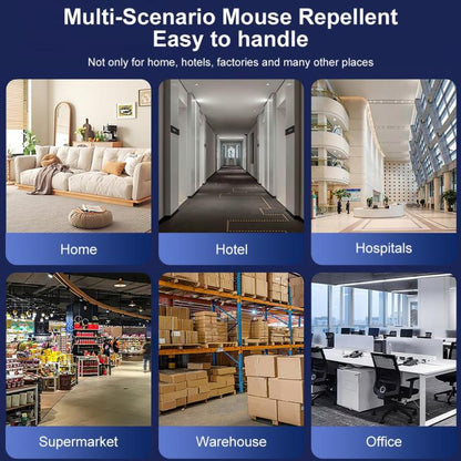 Smart Sensing Ultrasonic LED Strobe Electronic Mouse Insect Repeller