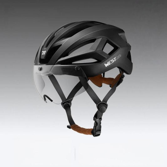 Casque de vélo léger WEST BIKING avec visière magnétique pour vélo de route et VTT