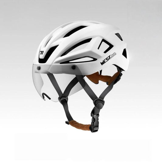 Casque de vélo léger WEST BIKING avec visière magnétique pour vélo de route et VTT