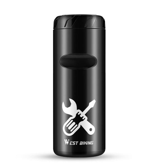WEST BIKING Boîte à Outils Portable pour Vélo Capsule de Rangement d'Outils de Réparation de Vélo pour Support de Porte-Bidons