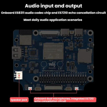 WAVESHARE 31523 ESP32-P4 Berührungsrund-LCD-Bildschirm-Entwicklungsboard, ESP32-P4-WIFI6-Touch-LCD-3.4C, ESP32-P4-WIFI6-Touch-LCD-4C
