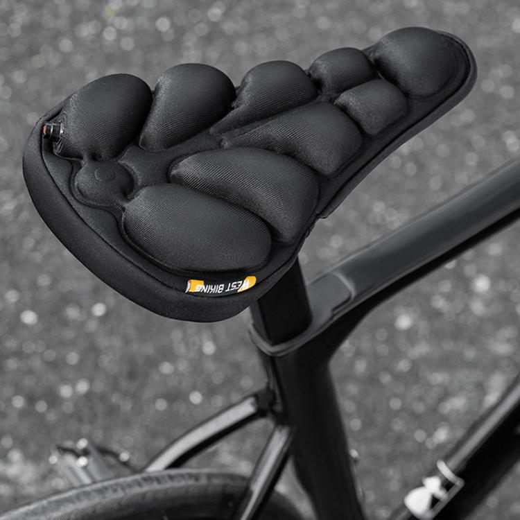 WEST BIKING YP0801259-260 Universal Heat Dissipating Inflatable Bicycle Seat Cover Cycling Mountain Bike Airbag Seat Cover, Small, Large