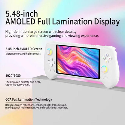 ANBERNIC RG557 Handheld Game Console 5.48-Inch AMOLED Screen Android 14 Video Game Player, 12+128G, 12+256G