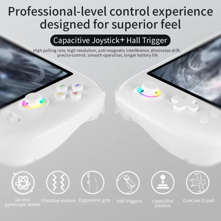 ANBERNIC RG557 Handheld Game Console 5.48-Inch AMOLED Screen Android 14 Video Game Player, 12+128G, 12+256G
