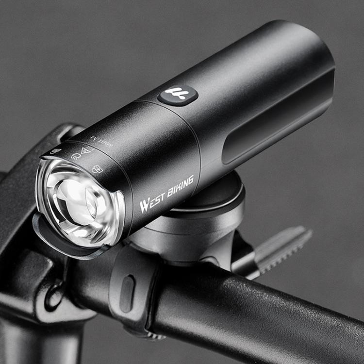 WEST BIKING Bicycle High-Brightness Rechargeable Headlight With Power Reminder Rotatable Function, 400 Lumens, 600 Lumens, 800 Lumens
