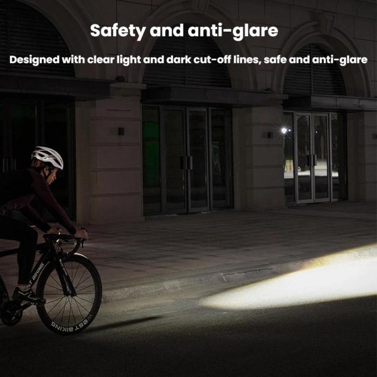 WEST BIKING Bicycle High-Brightness Rechargeable Headlight With Power Reminder Rotatable Function, 400 Lumens, 600 Lumens, 800 Lumens