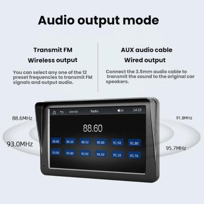 7-inch HD  Touch Screen + HD 8-light Reversing Image Wireless Carplay Car MP5 Player, X5300 With 8-light Camera