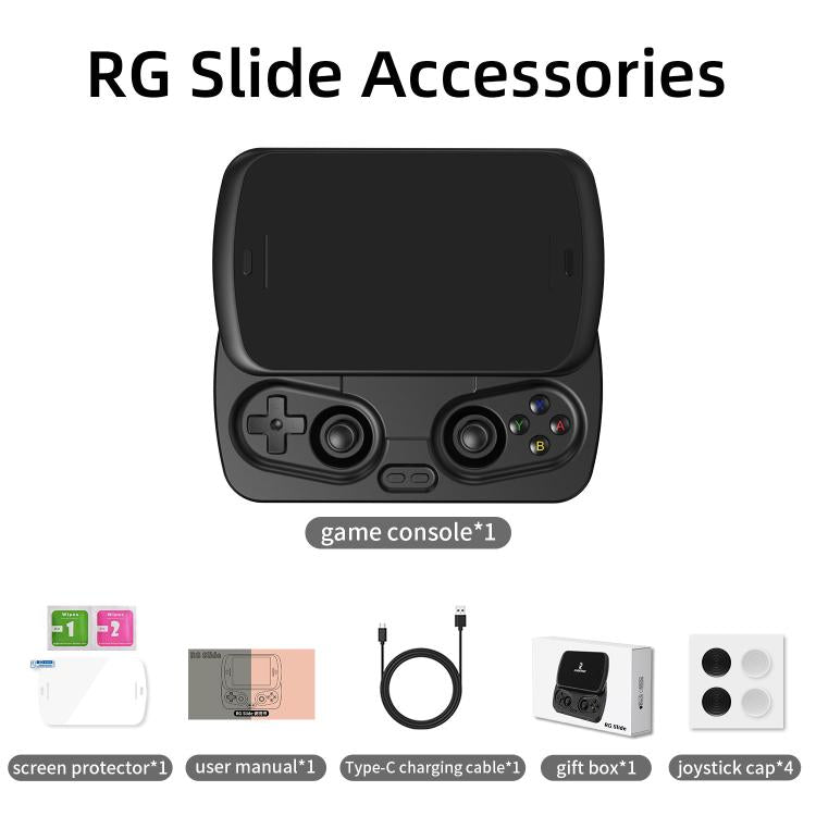 ANBERNIC RG Slide Video Game Console 4.7-Inch LTPS In-Cell Screen Android 13 OS For Retro/Cloud Gaming & Streaming, 8+128G, 8+256G