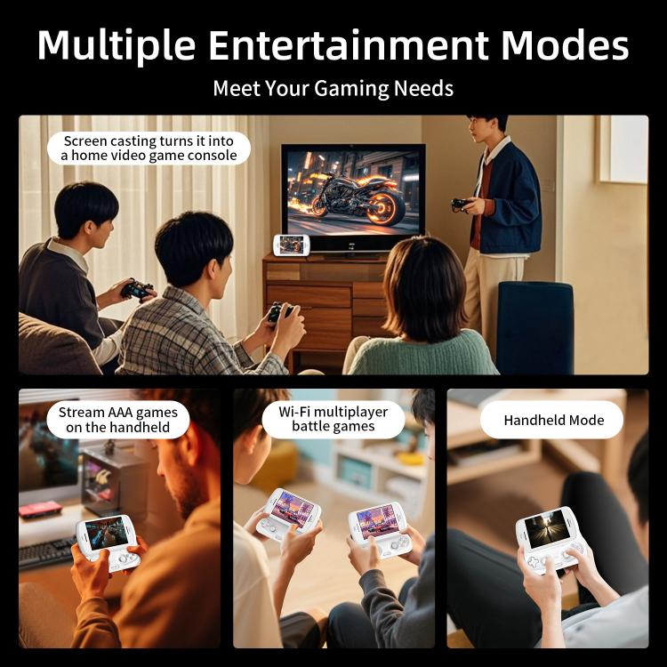 ANBERNIC RG Slide Video Game Console 4.7-Inch LTPS In-Cell Screen Android 13 OS For Retro/Cloud Gaming & Streaming, 8+128G, 8+256G