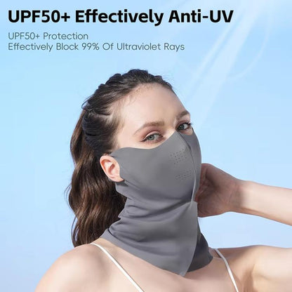 WEST BIKING Full-Face Neck Protection Sun Mask Ice-Silk UV-Protective Face Cover UV-Blocking Cycling Mask, One Size