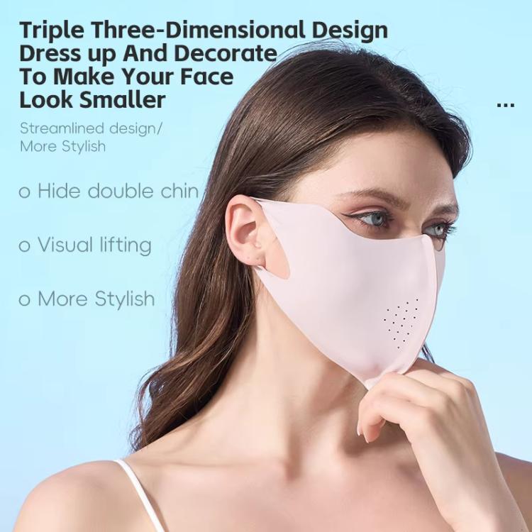 WEST BIKING UPF50+ 3D Seamless Ice-Silk Breathable Eye-Corner Ventilated Face Mask UV Protection Mask, One Size