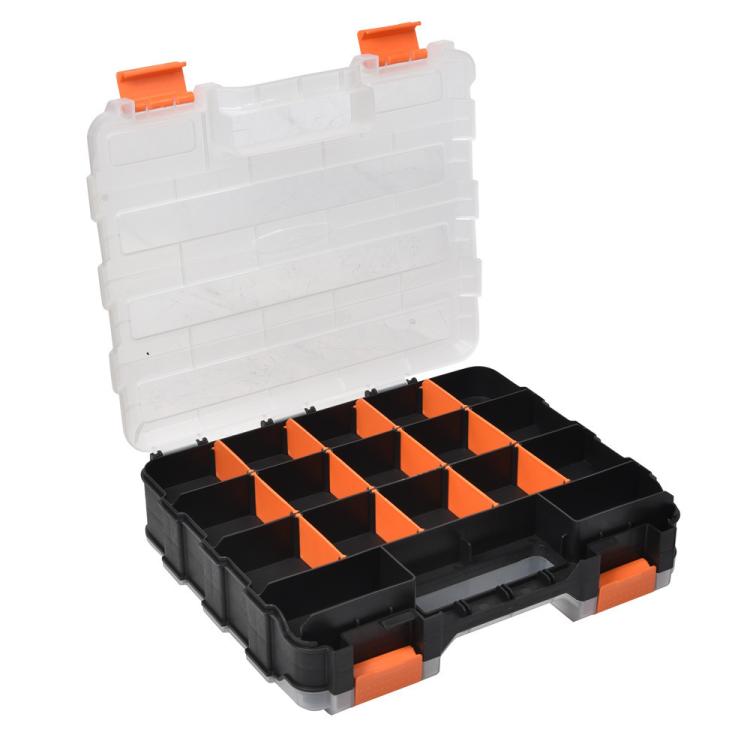 Plastic Multi-Function Portable Parts And Tools Flip-Top Storage Box, G-322