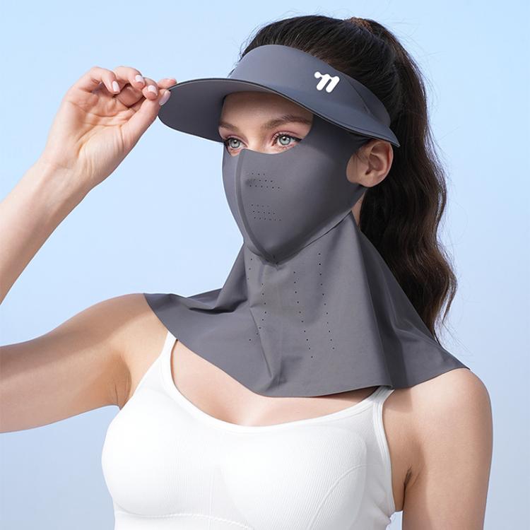 WEST BIKING 3 In 1 UV-Protective Cooling Mesh Breathable Detachable Sun Hat Face Mask Neck Scarf, One Size