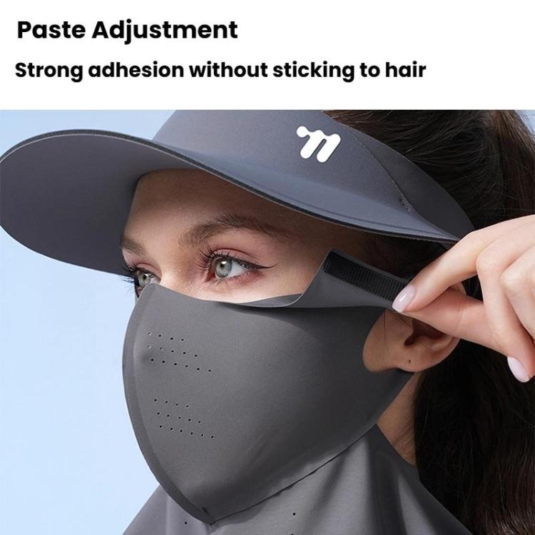 WEST BIKING 3 In 1 UV-Protective Cooling Mesh Breathable Detachable Sun Hat Face Mask Neck Scarf, One Size