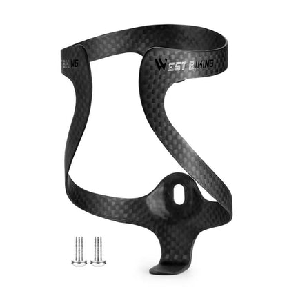 WEST BIKING Bicycle Carbon Fiber Water Bottle Cage Lightweight Cycling Water Bottle Holder, YP0704050