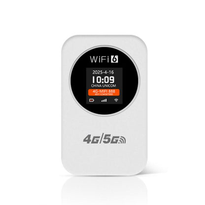 4G/5G Portable WiFi Hotspot 300Mbps Mobile Router With Time Display, 3000mAh Built-In Battery