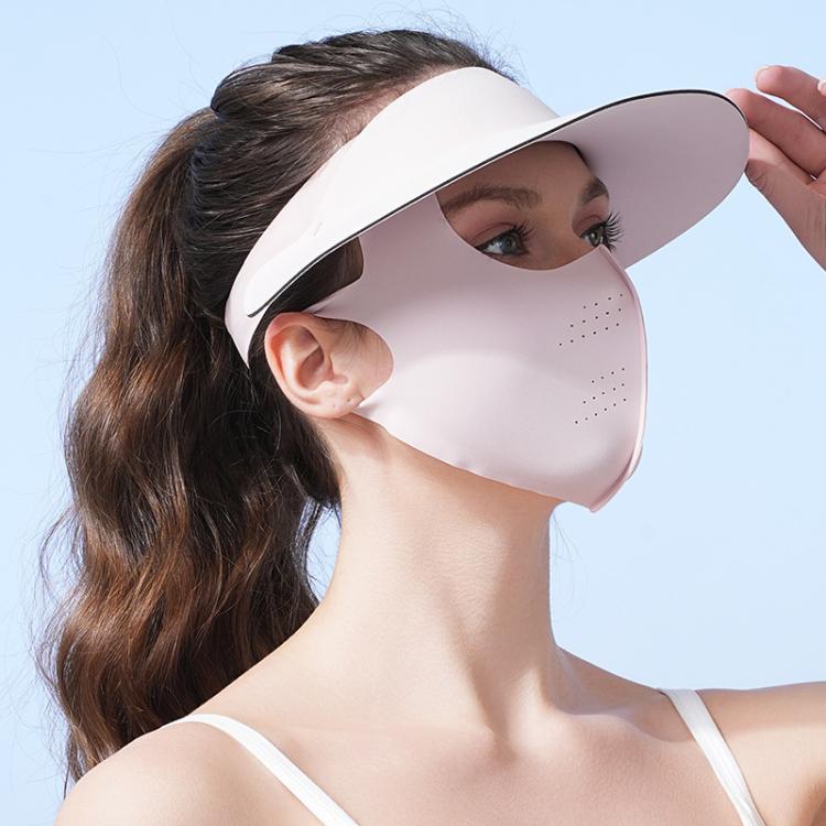 WEST BIKING 2 In 1 Outdoor Sports Sun Protection Mask UV-Blocking Sun Hat Cycling Breathable Face Cover, One Size
