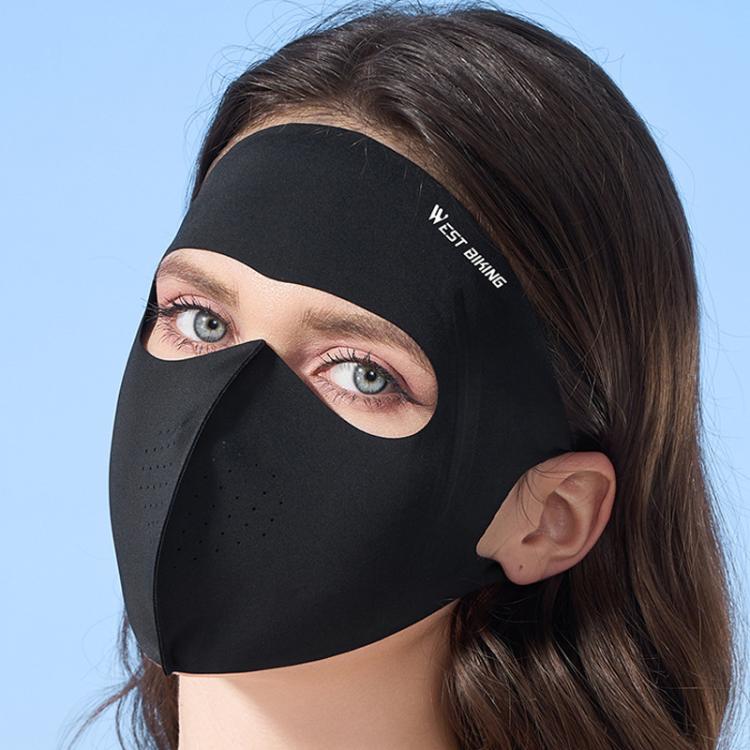 WEST BIKING Sports Cycling Face Mask Ice Silk Breathable Sun Protection Mask, One Size