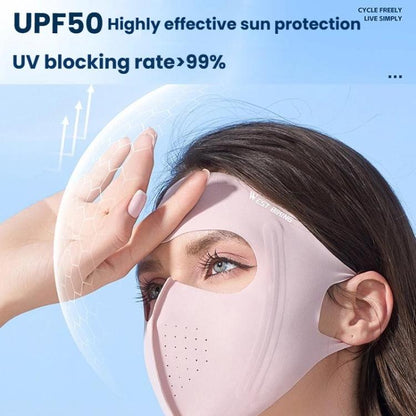 WEST BIKING Sports Cycling Face Mask Ice Silk Breathable Sun Protection Mask, One Size