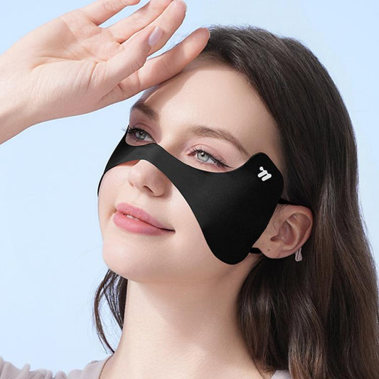 Masque de protection solaire WEST BIKING pour activités de plein air, protection des yeux, en soie glacée, sans coutures, style papillon, taille unique.