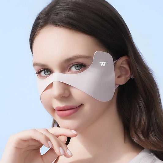 Masque de protection solaire WEST BIKING pour activités de plein air, protection des yeux, en soie glacée, sans coutures, style papillon, taille unique.
