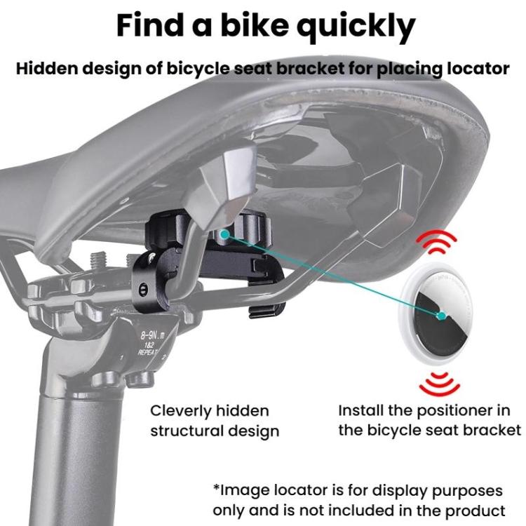 For AirTag Bike Mounting Bracket Tracker Anti-Loss Locator Bicycle Bracket, Cushion