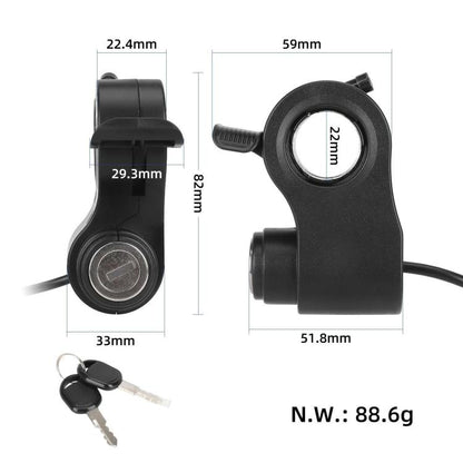 Pour les trottinettes KUGOO / Kukirin G2 Pro / G2 Max, y compris le contacteur à clé, le contacteur à clé