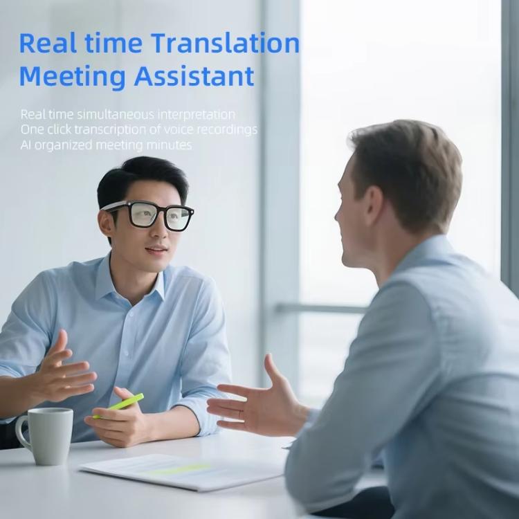 V03-T5 Smart Glasses with 8MP Camera & AI Live Translation 1080P Video Recording