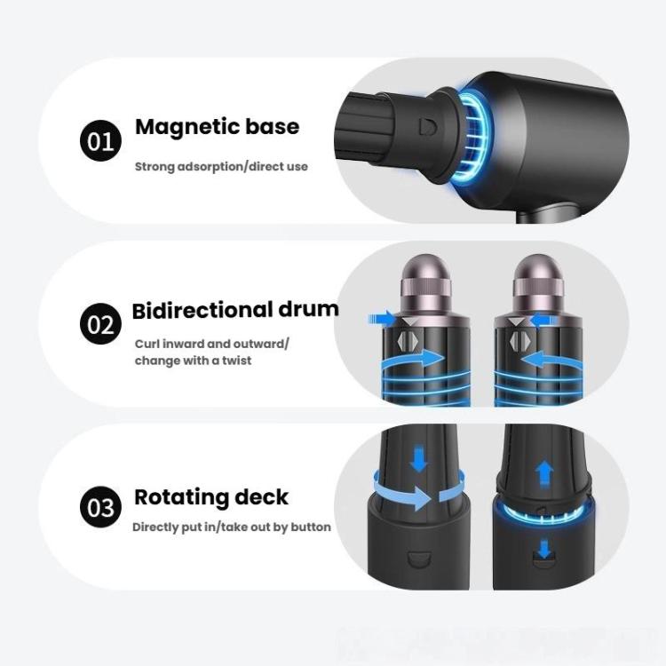 Hair Dryer Upgrade Locking Airwrap Barrel Adapter Converter Curling Attachment, For Dyson HD01-HD16  Black, For Dyson HD01-HD16 Gray, For Dyson HD17/HD18 Black