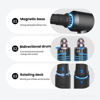 Hair Dryer Upgrade Locking Airwrap Barrel Adapter Converter Curling Attachment, For Dyson HD01-HD16  Black, For Dyson HD01-HD16 Gray, For Dyson HD17/HD18 Black