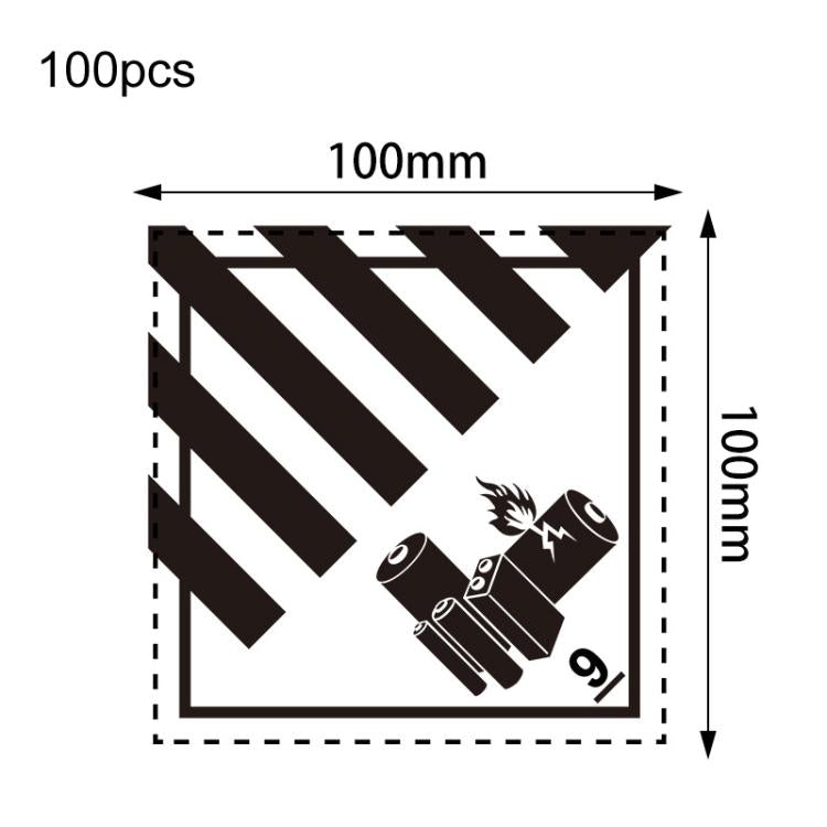 100pcs Logistics Air Freight Carton Sealing Sticker Lithium Battery Label Fragile Label, UN3481: 11x12cm, UN3480: 11x12cm, UN3091: 11x12cm, UN3090: 11x12cm, UN3481: 10x10cm, UN3480: 10x10cm, CAO Air Transport Warning: 11x12cm                           ...