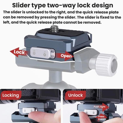 Aluminum Alloy Quick Release Adapter Universal Gimbal Clamp Accessories For Phones DSLRs