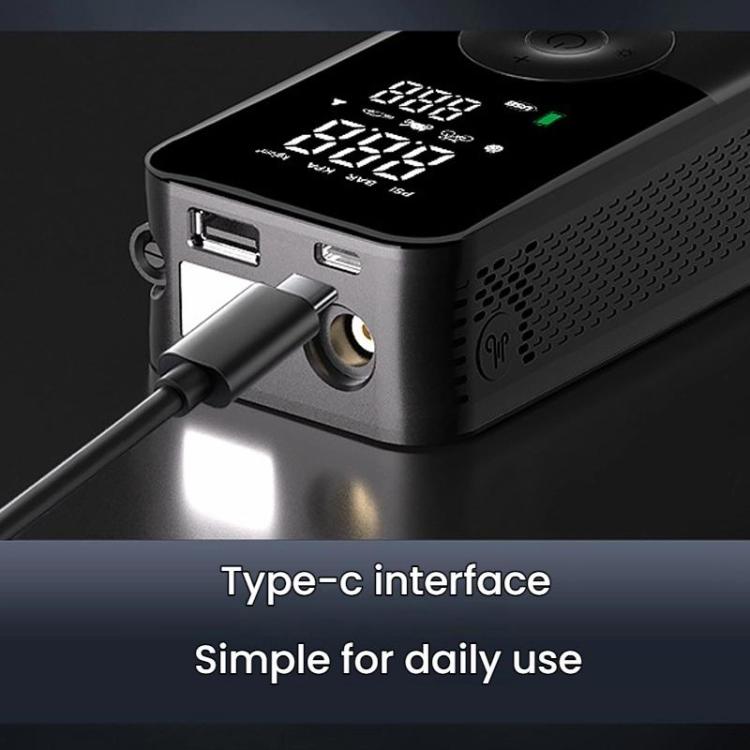 Pompe à air de voiture sans fil intelligente portable avec affichage numérique