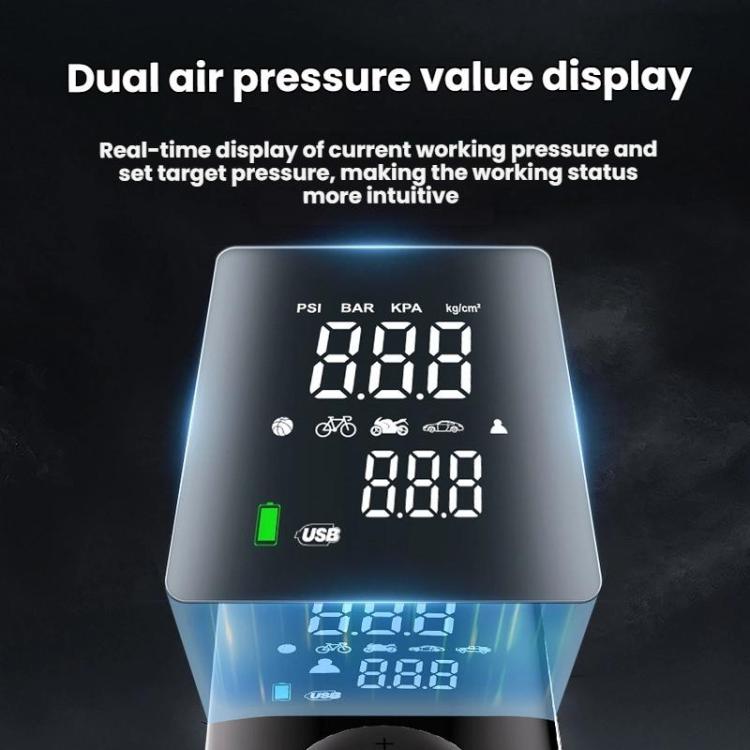 Pompe à air de voiture sans fil intelligente portable avec affichage numérique