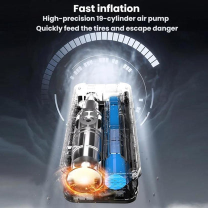 Pompe à air de voiture sans fil intelligente portable avec affichage numérique