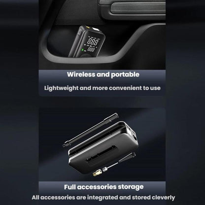 Pompe à air de voiture sans fil intelligente portable avec affichage numérique