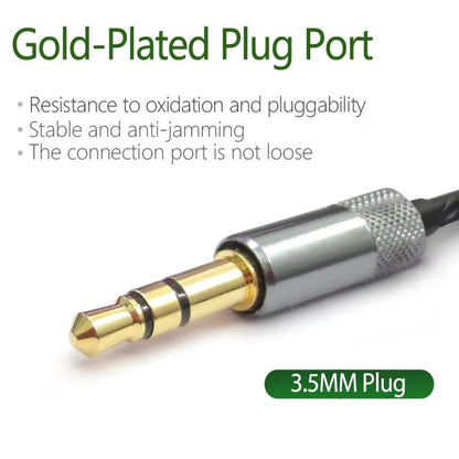 3.5mm To Dual 2.5mm Headphone Cable Audio Replacement Cable, For Sol Republic Master Tracks HD V8 V10 V12 X3