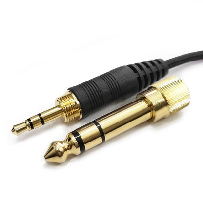 2.5mm To 3.5+6.35mm Plug Spring Headphone Cable for Sennheiser HD6 / HD8 / HD7 / HD598