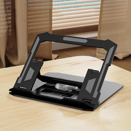 Carbon Steel Laptop Tablet Stand Holder Foldable Desktop Riser With 360-Degree Rotation