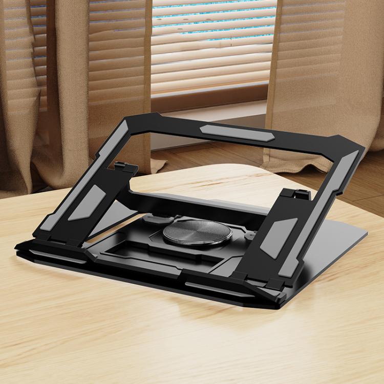 Carbon Steel Laptop Tablet Stand Holder Foldable Desktop Riser With 360-Degree Rotation
