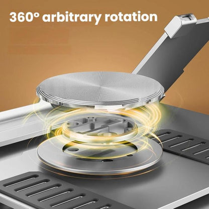 Carbon Steel Laptop Tablet Stand Holder Foldable Desktop Riser With 360-Degree Rotation