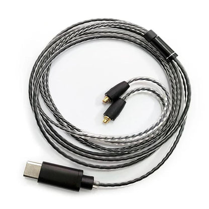 1.2m Type-C To MMCX Interface Headphone Plug Cable For Shure SE215 / SE315 / SE425 / SE535 / SE846