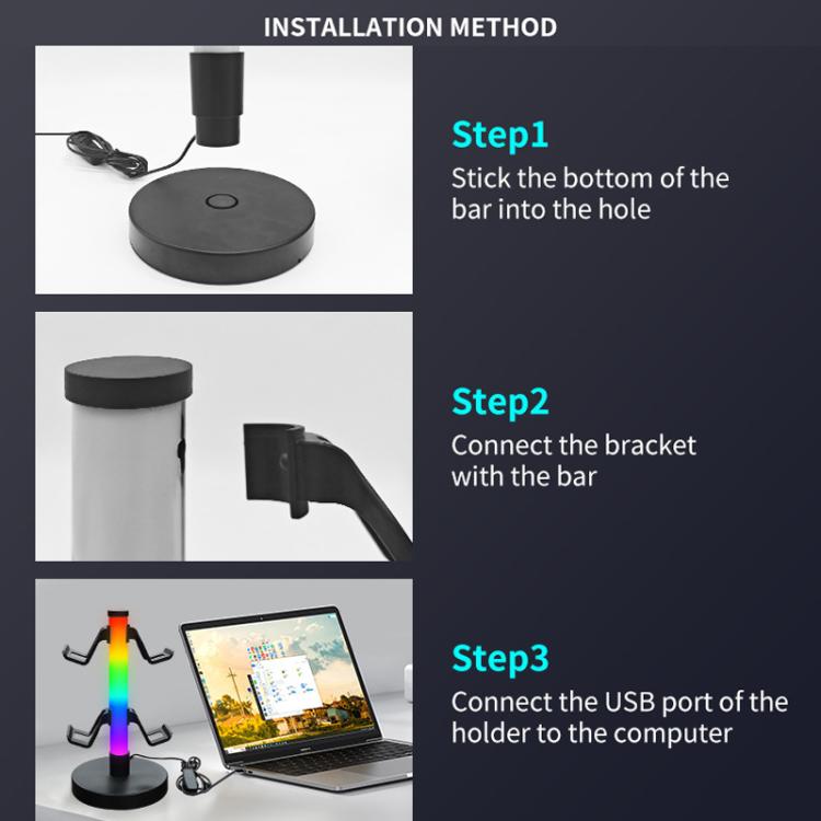 KBB-81 RGB Gaming Controller Headphone Stand Ambient Light Stand