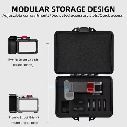Flymile Carrying Case for DJI Action 5 Pro/4/3 Street Photography Kit Storage Organizer, Safety Box