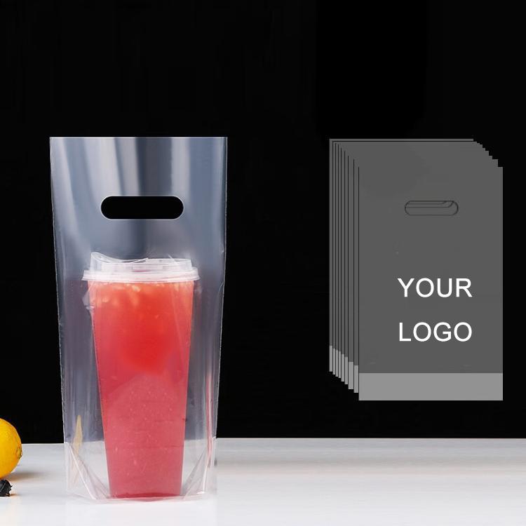 Milk Tea Coffee Disposable Takeout Bags, 100 bags in one package