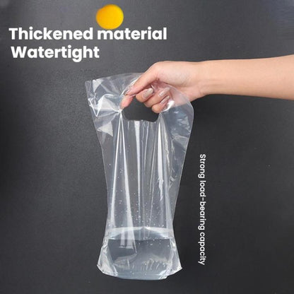 Milk Tea Coffee Disposable Takeout Bags, 100 bags in one package