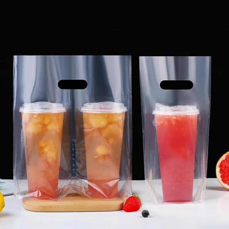 Milk Tea Coffee Disposable Takeout Bags, 100 bags in one package