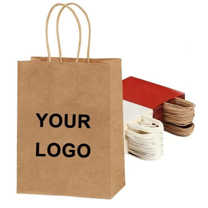 Kraft Paper Takeout Bags, Size: 13x7x14.5cm, 50bags In One Package
