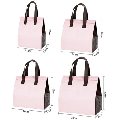 Aluminum Foil Thermal Takeaway Bag, 50 Bags In One Package, Size: 21x26x11cm